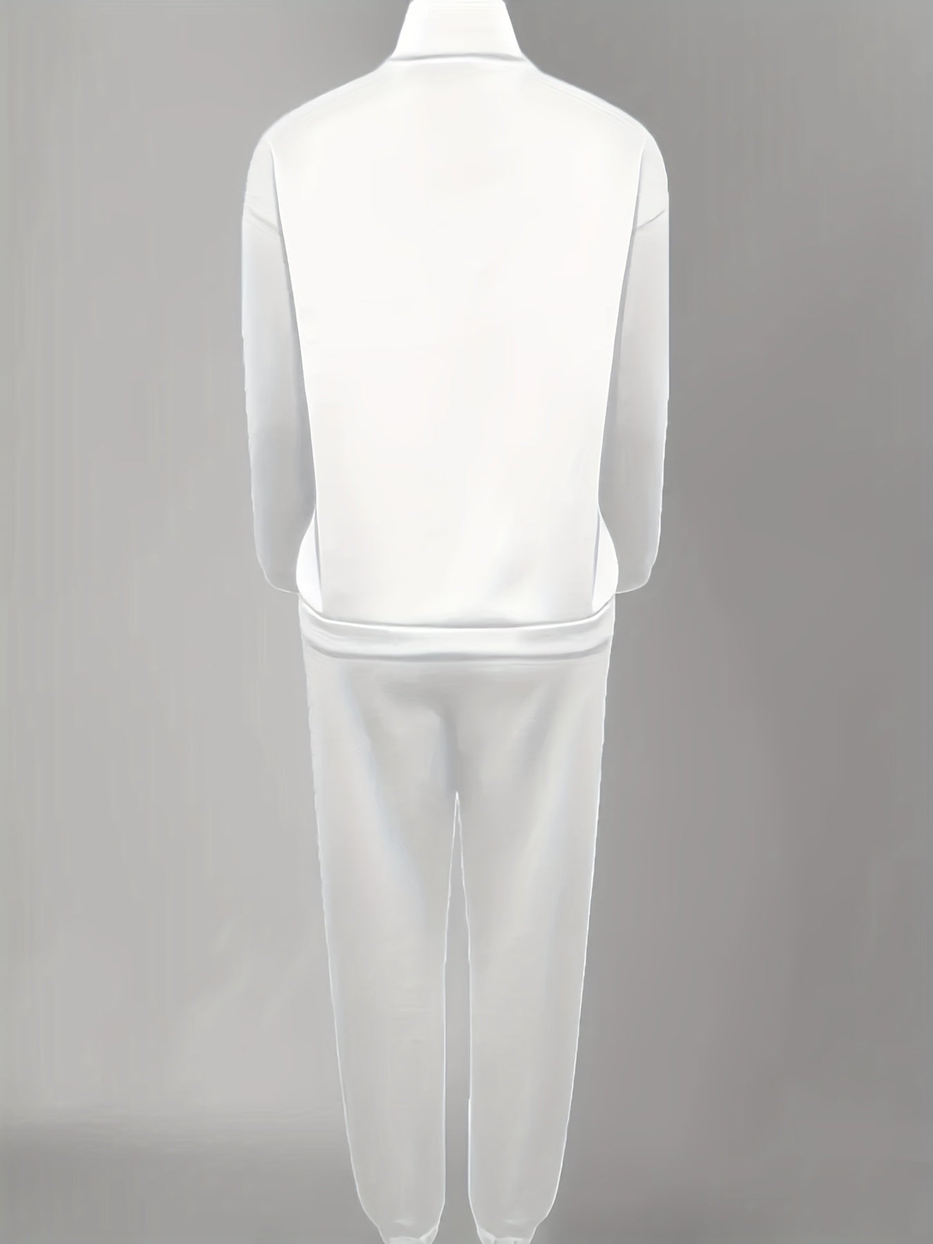 Womens Two Piece Fleece Set Long Sleeve Sweatshirt Joggers