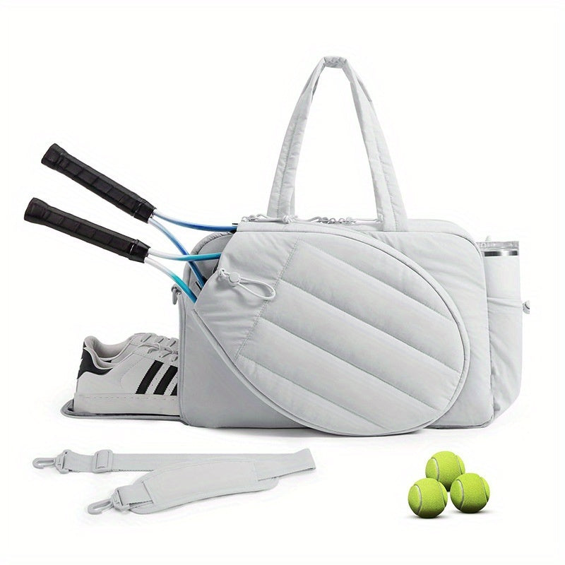 Unisex Sports Bag With Shoe Compartment And Wet Dry Pocket