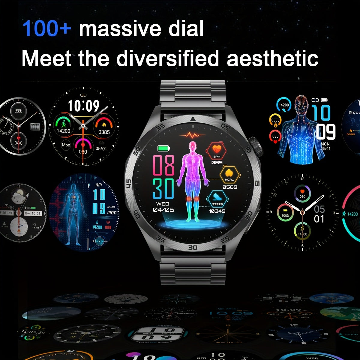 Unisex Smartwatch With AMOLED Display And Multisport Modes