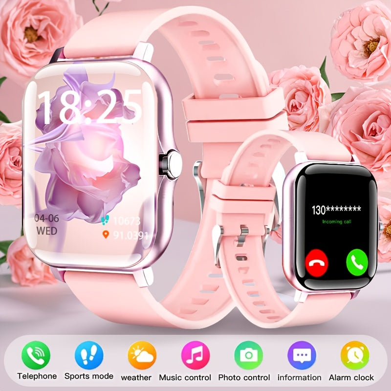 HD Touch Screen Smartwatch With Calls Step Tracking Weather