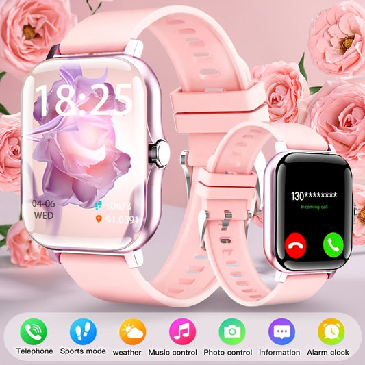 HD Touch Screen Smartwatch With Calls Step Tracking Weather