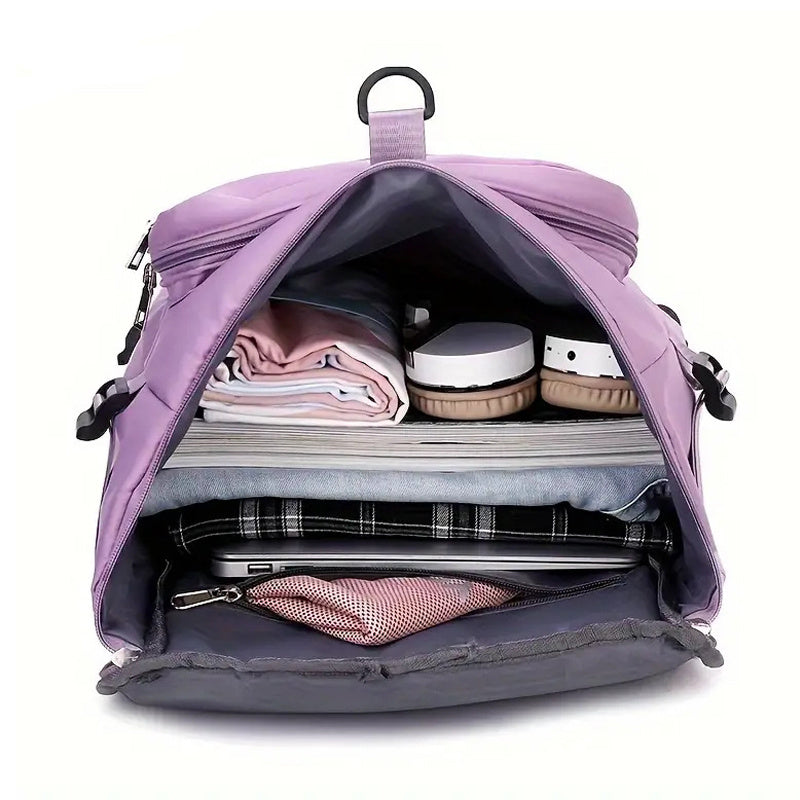 Duffel Bag With Wet Dry Separation And Shoe Compartment