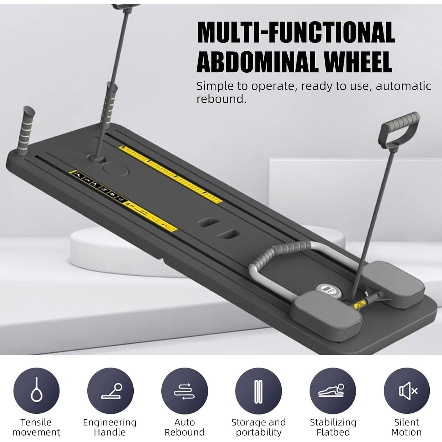 8 In 1 ABS Yoga Board For CoreStrength Training Foldable