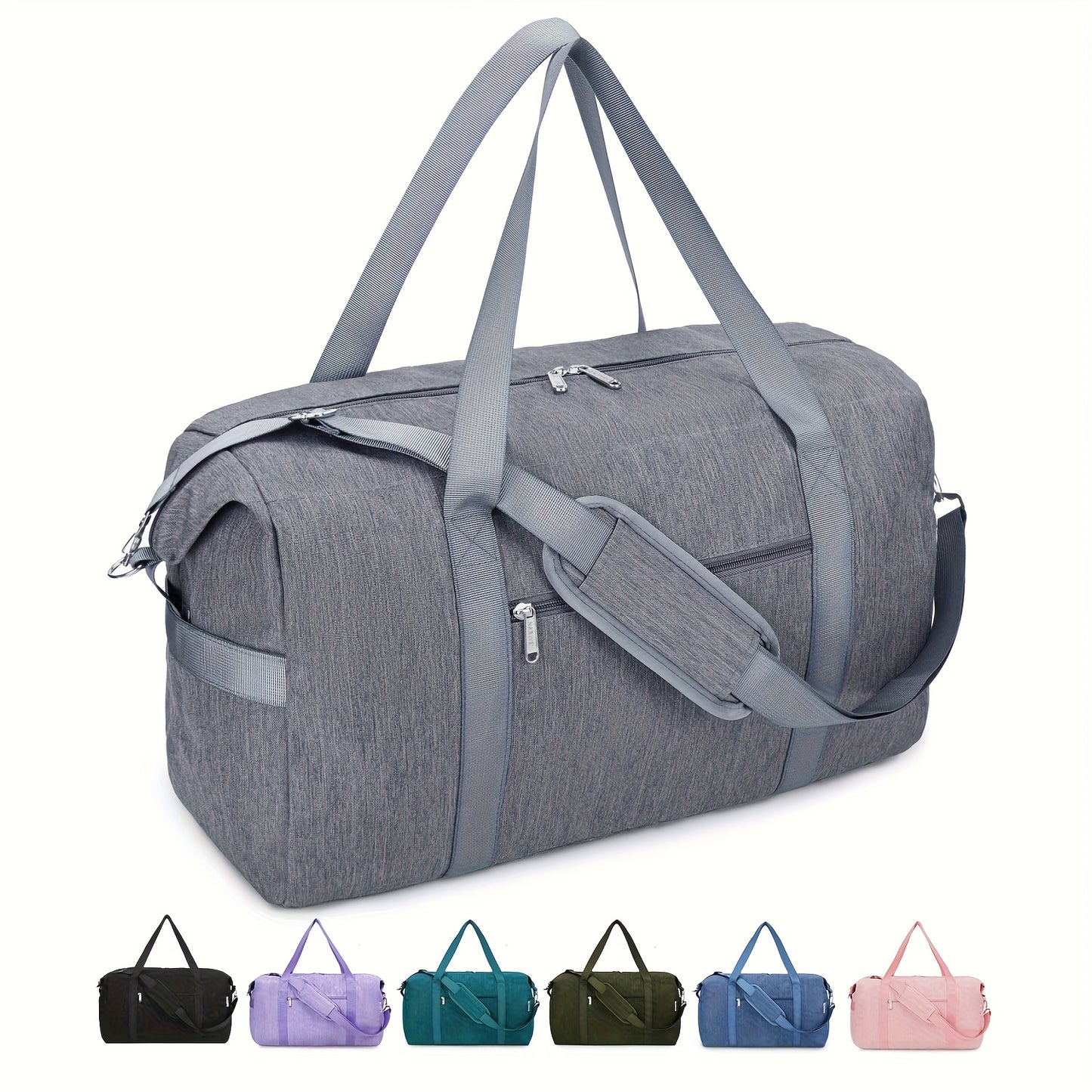 Travel Duffle Bag With Wet Dry Shoe Compartment Laptop