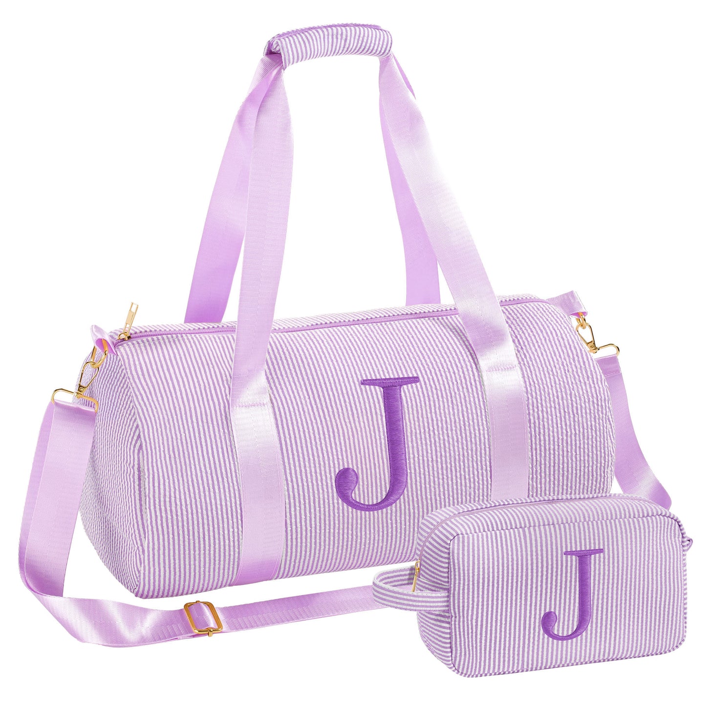 Embroidered Alphabet Travel Bag Set Elegant Organization