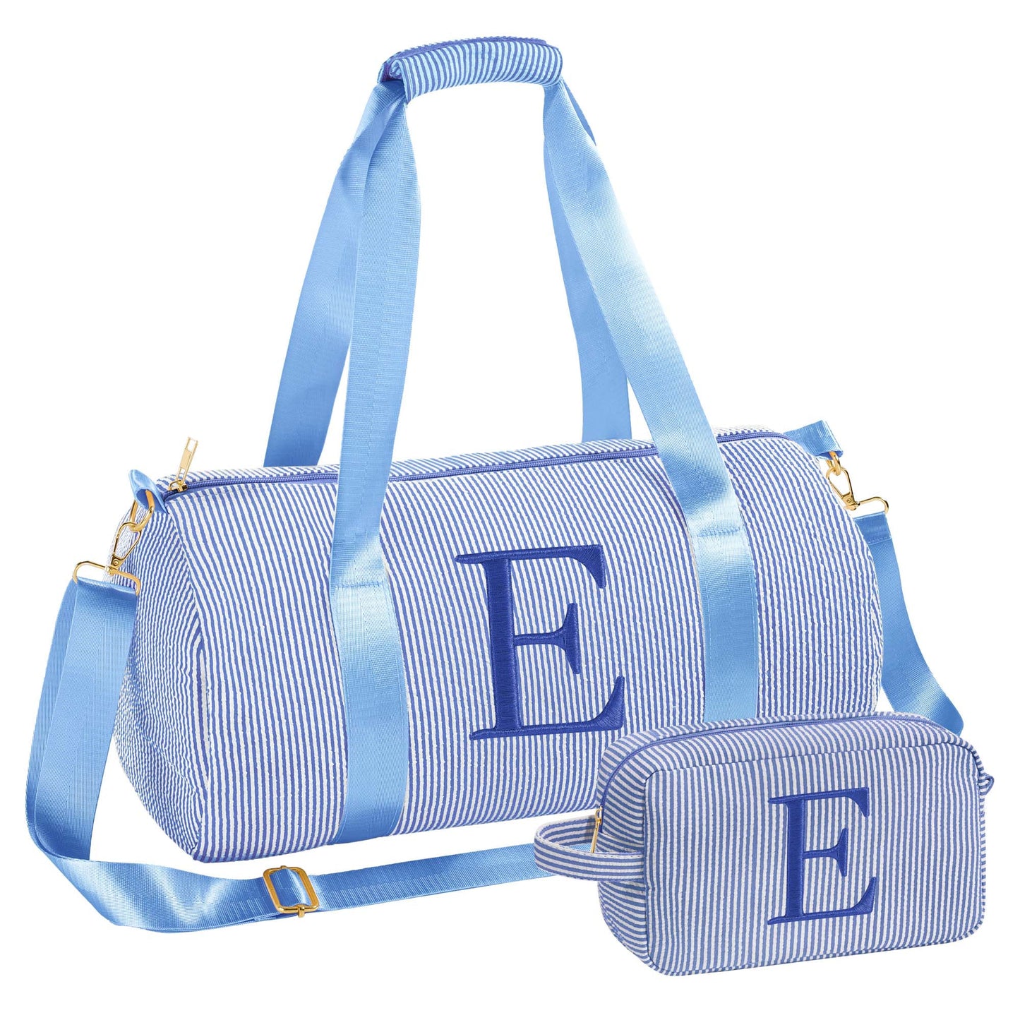 Embroidered Alphabet Travel Bag Set Elegant Organization
