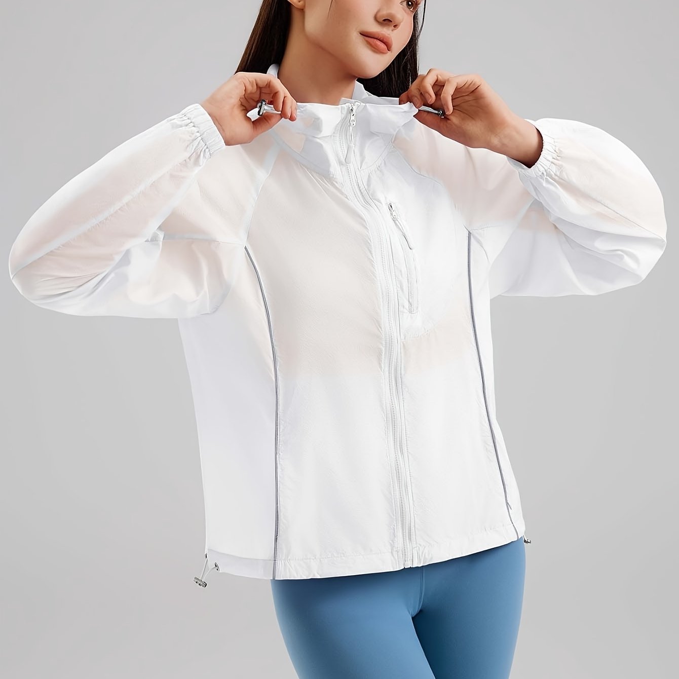 Lightweight Women’s Quick-Dry Windproof Hoodie for Outdoor Activities