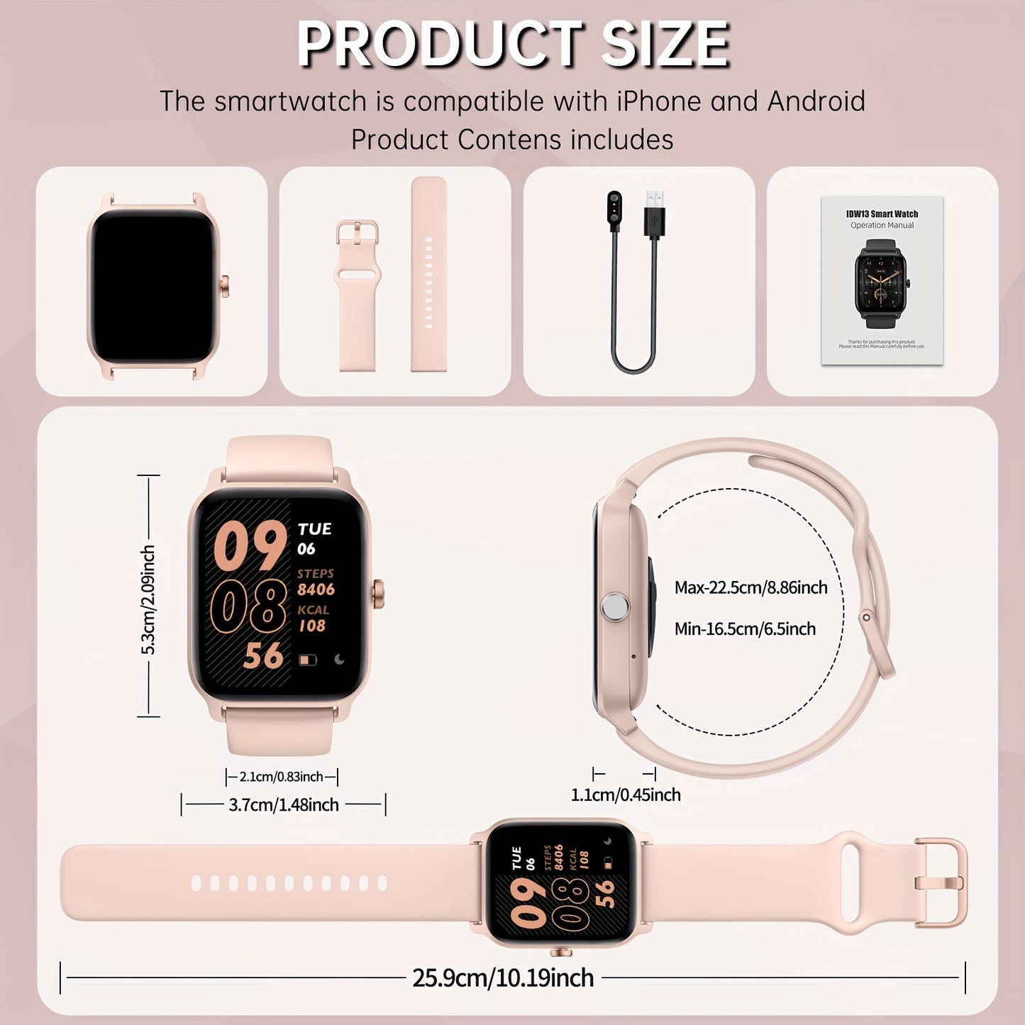 FUVEHA Unisex Smartwatch Gift Premium With Alexa And Calls