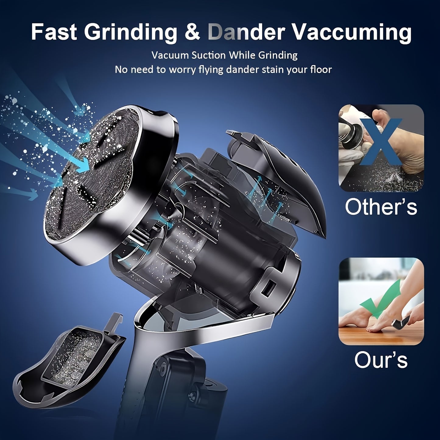 Professional Electric Callus Remover Rechargeable Foot Care Kit