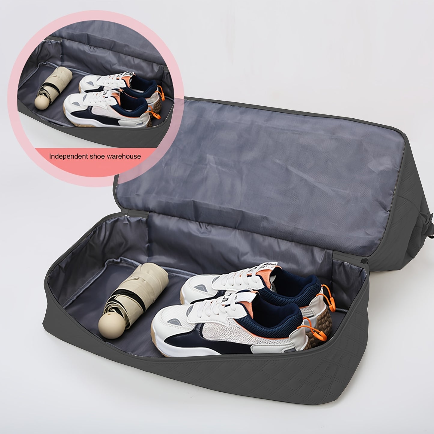 Versatile 3 Piece Travel Bag Set With Luggage Storage