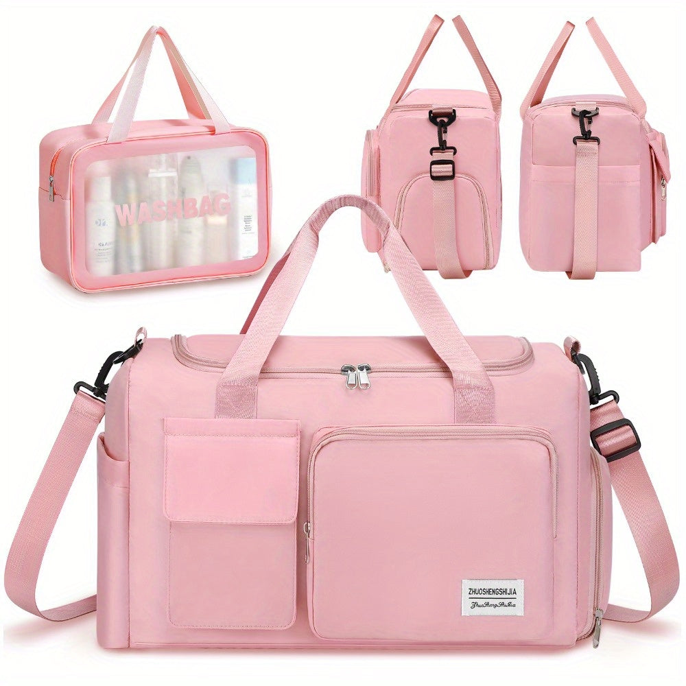 Womens Travel Duffle Bag Shoe Compartment And Organizer