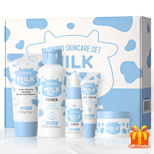 Milk Skincare Set With Niacinamide And Alpha Arbutin For All