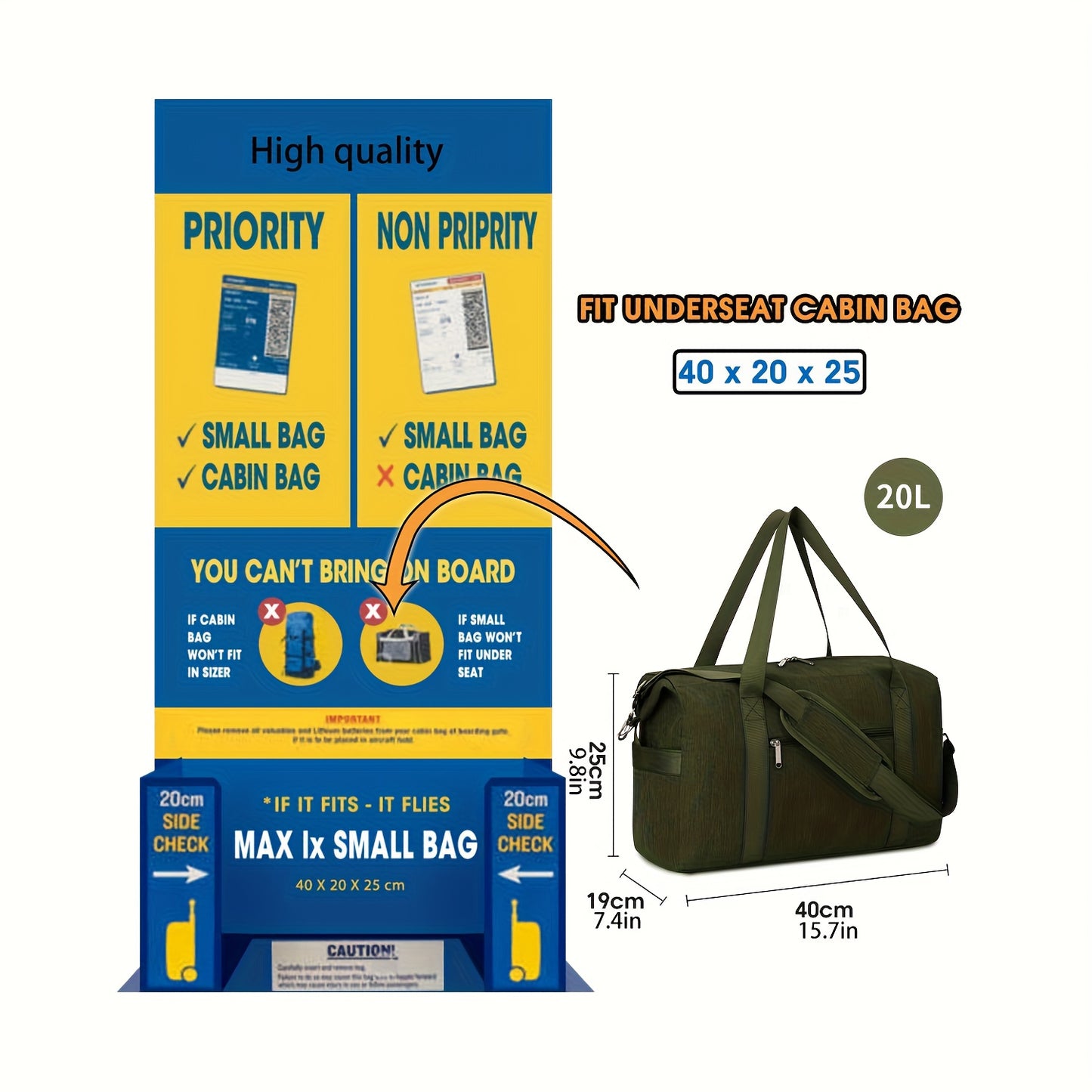 Travel Duffle Bag With Wet Dry Shoe Compartment Laptop