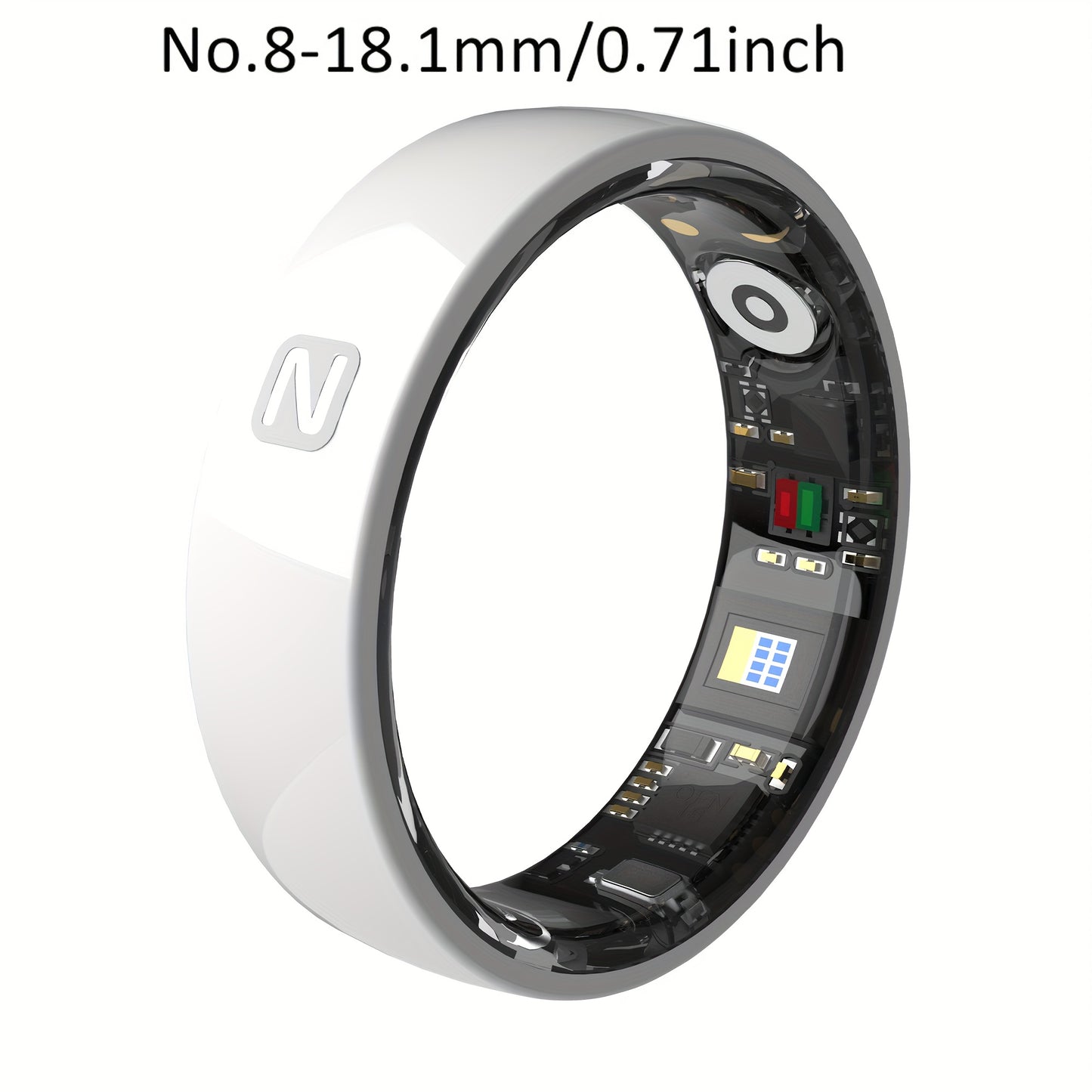 Smart Ring For Men And Women, Crystal Charging Case - Fitness And Sleep Tracker, Step Distance Calorie Monitoring, Multiple Exercise Modes, Magnetic Charging - Stylish Stainless Steel Design, IP68 Waterproof, Holiday Gift