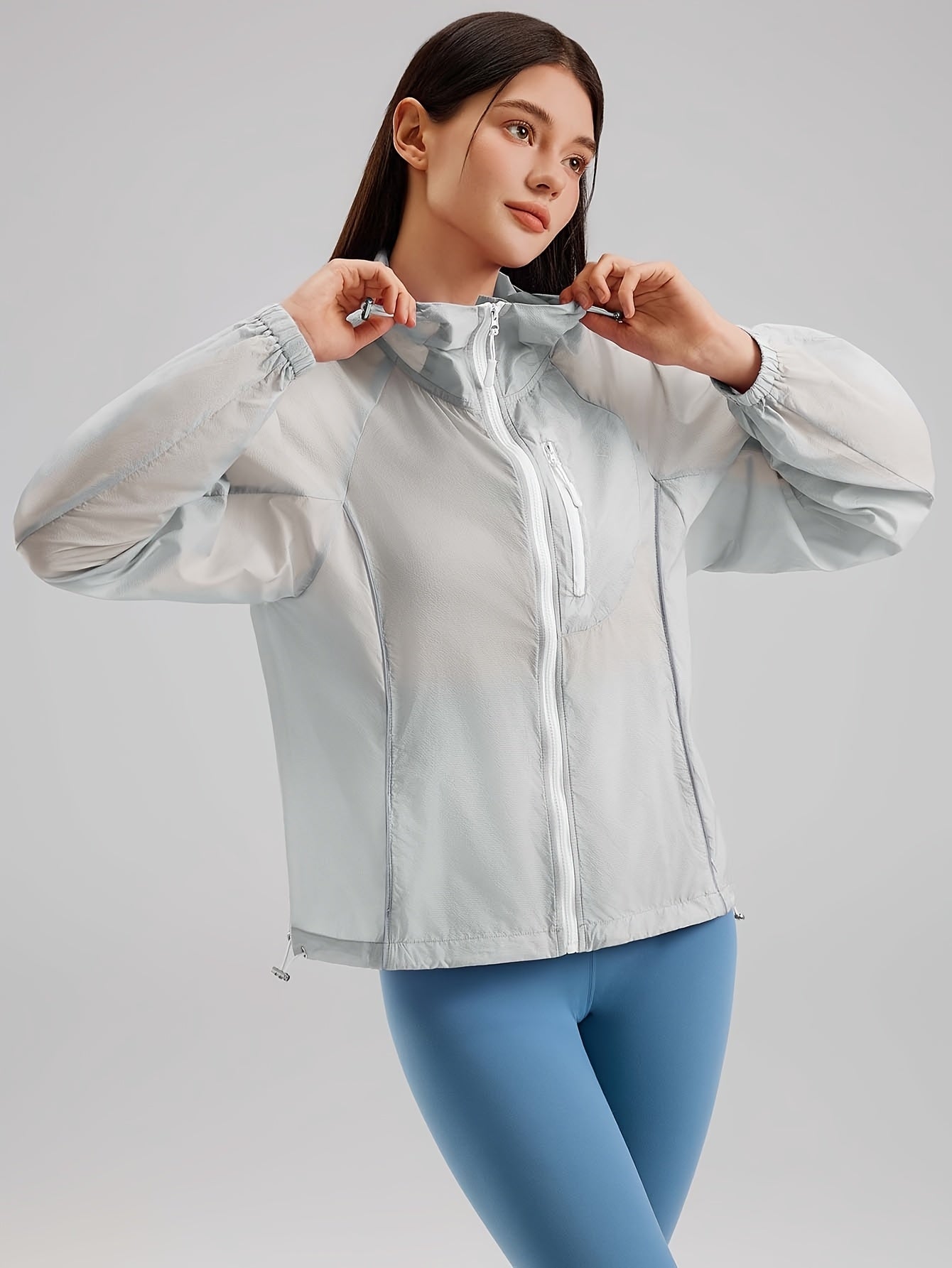 Lightweight Women’s Quick-Dry Windproof Hoodie for Outdoor Activities
