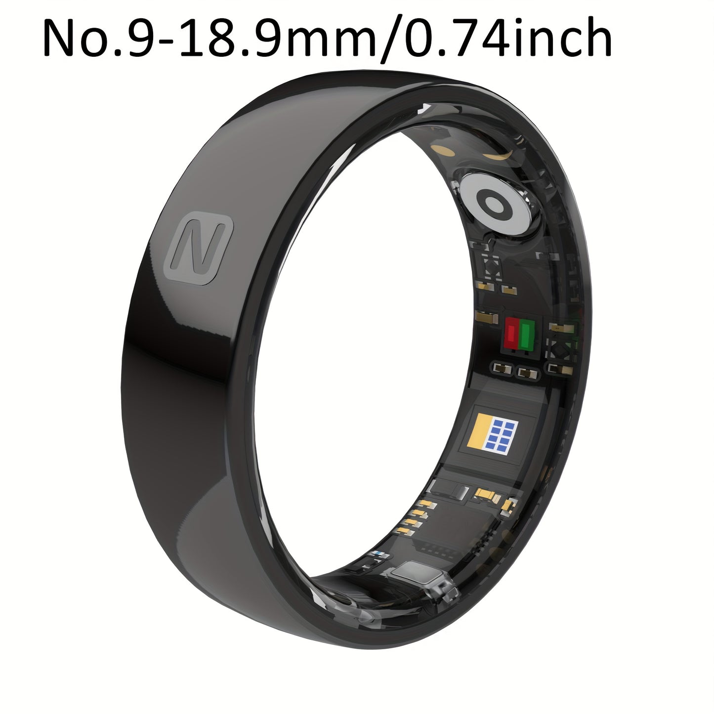 Smart Ring For Men And Women, Crystal Charging Case - Fitness And Sleep Tracker, Step Distance Calorie Monitoring, Multiple Exercise Modes, Magnetic Charging - Stylish Stainless Steel Design, IP68 Waterproof, Holiday Gift