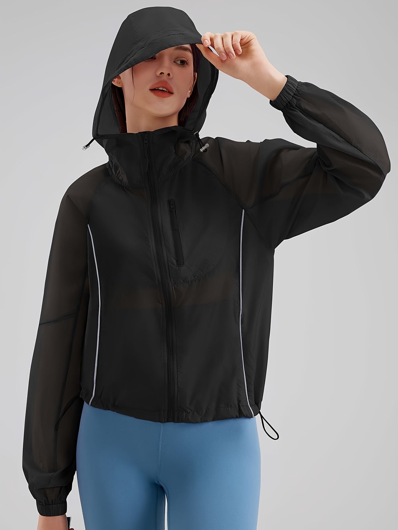 Lightweight Women’s Quick-Dry Windproof Hoodie for Outdoor Activities