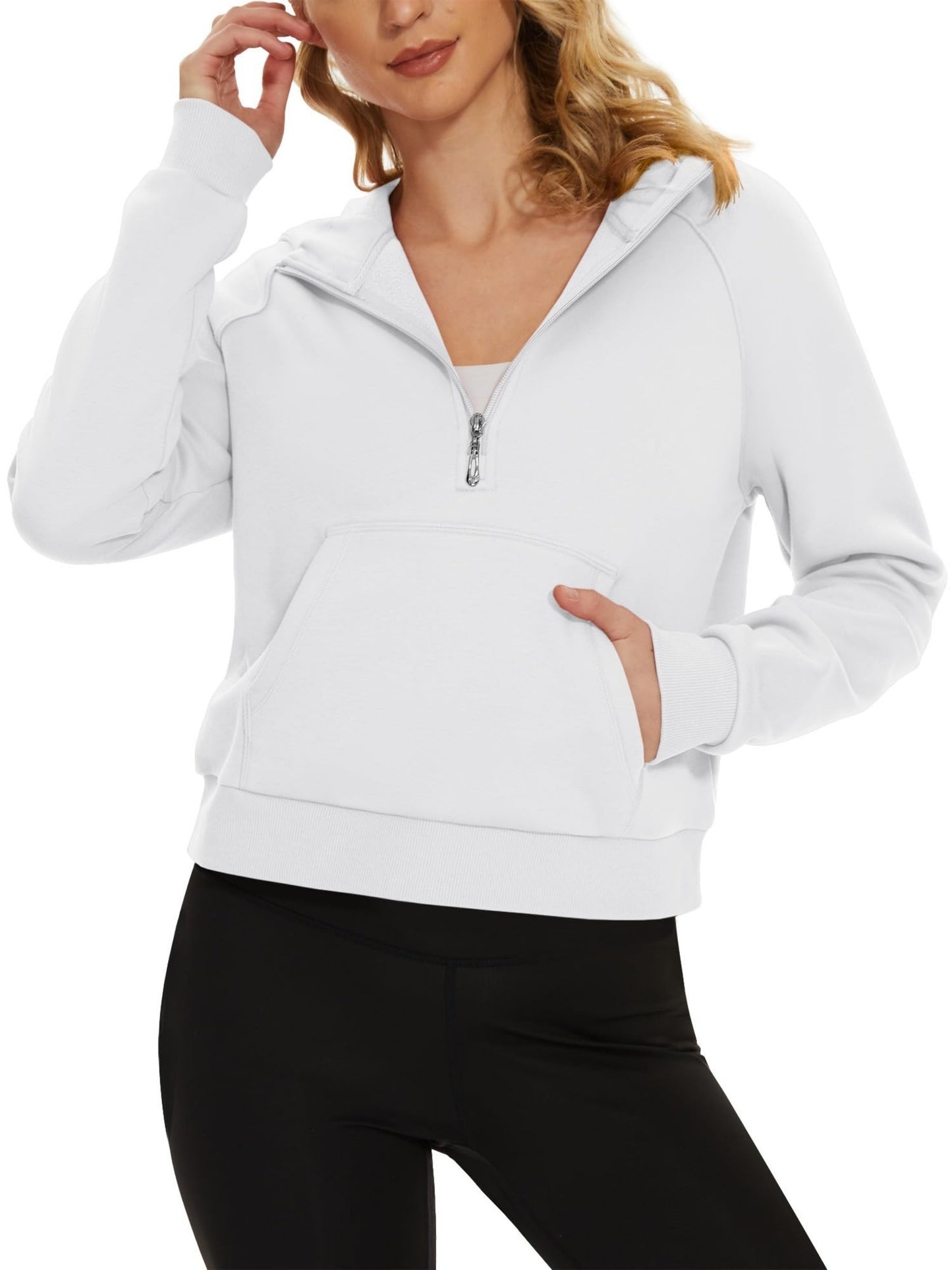 Womens Hooded Fleece Pullover Casual Athletic Hoodie for All Seasons