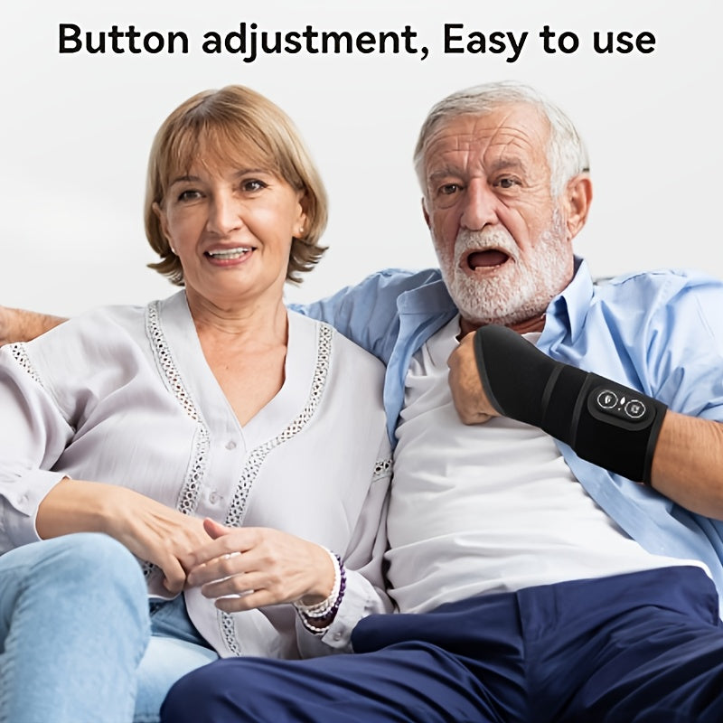 Cordless Hand Heating Pad with Adjustable Heat and Vibration Settings