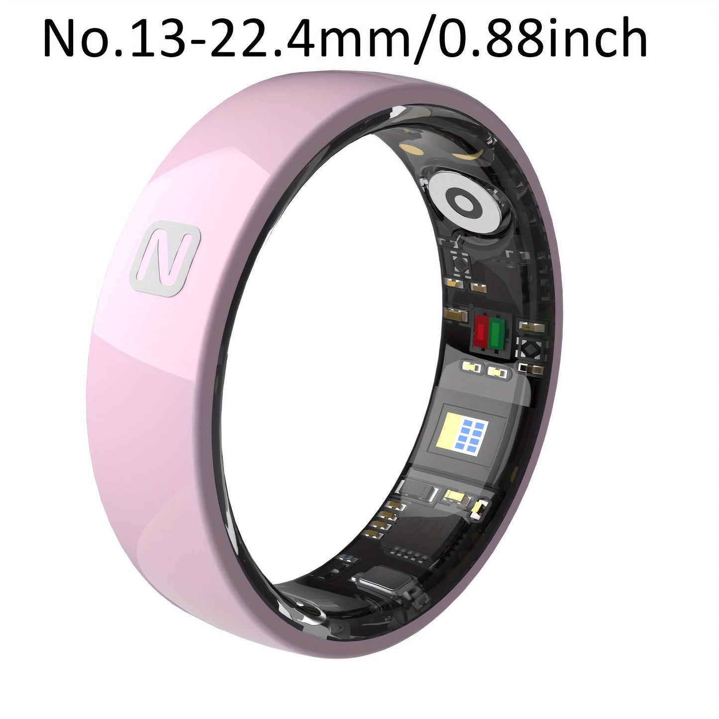 Smart Ring For Men And Women, Crystal Charging Case - Fitness And Sleep Tracker, Step Distance Calorie Monitoring, Multiple Exercise Modes, Magnetic Charging - Stylish Stainless Steel Design, IP68 Waterproof, Holiday Gift