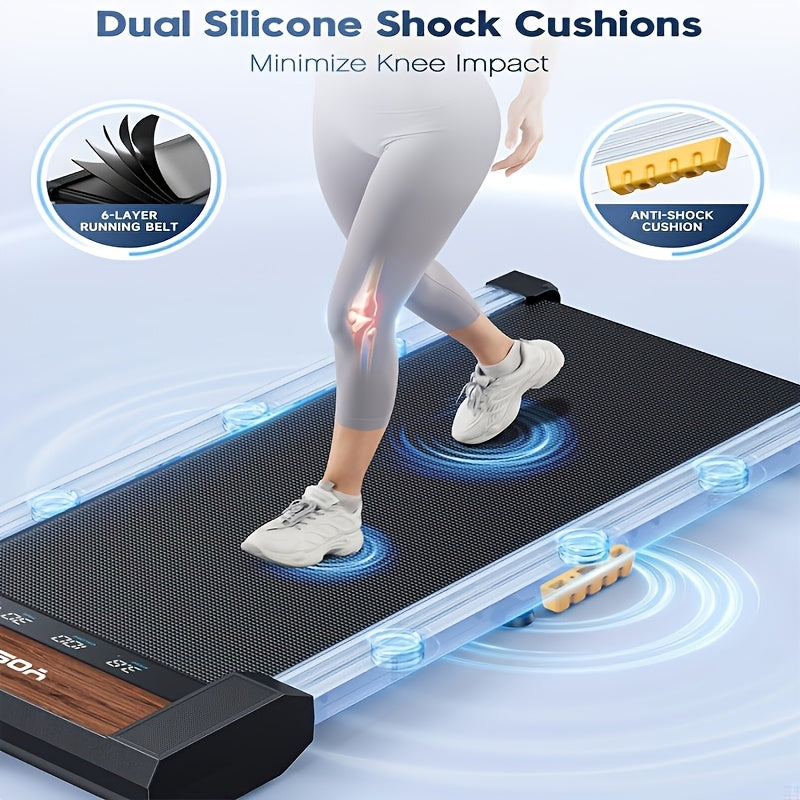 Compact Portable Treadmill With Noise Reduction And LED Display