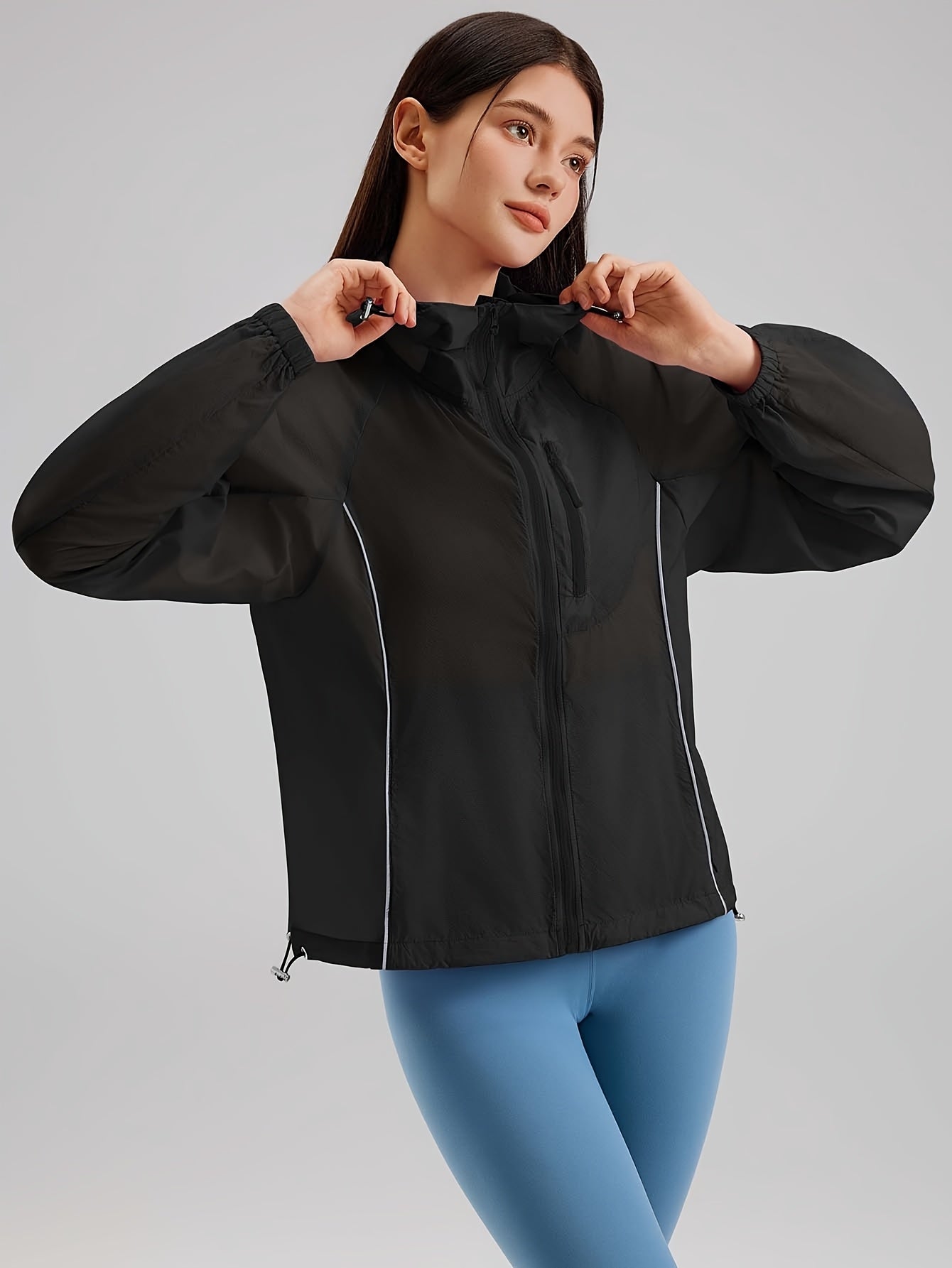 Lightweight Women’s Quick-Dry Windproof Hoodie for Outdoor Activities
