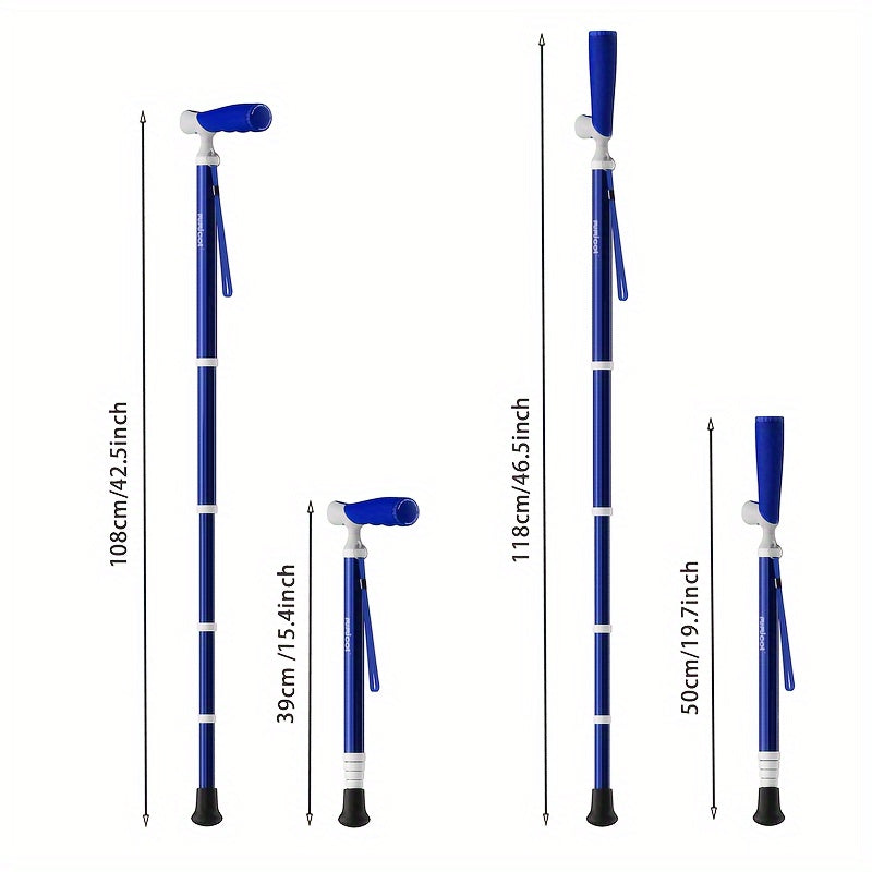 Mumicol Multifunctional Telescopic Cane with Adjustable Handle and Box