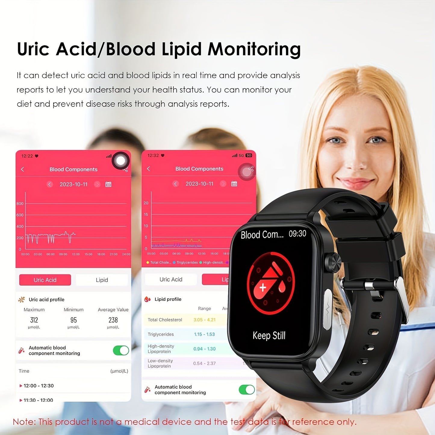 Smart Health Watch With Body Temperature Sleep Tracking BMI