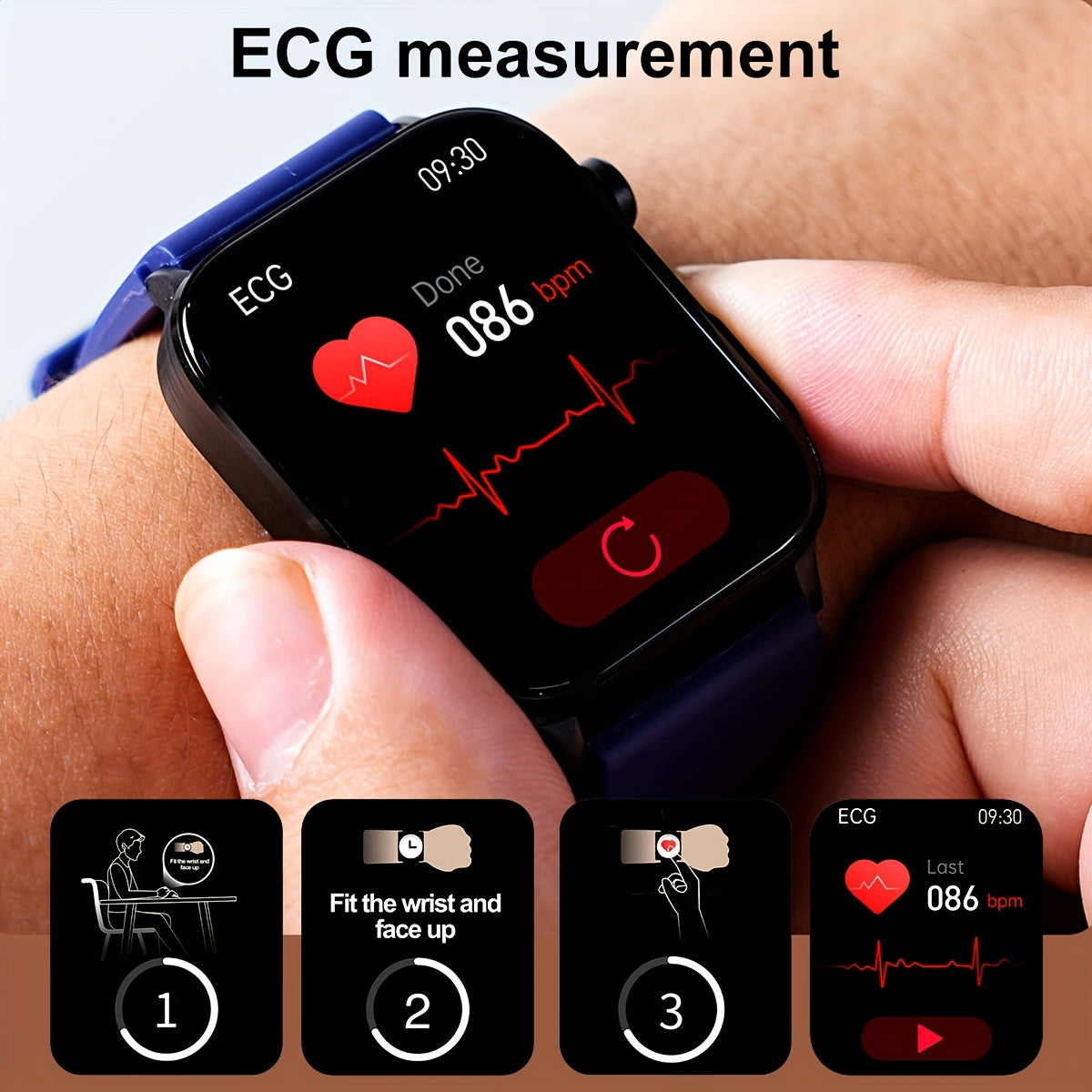 Smart Health Watch With Body Temperature Sleep Tracking BMI