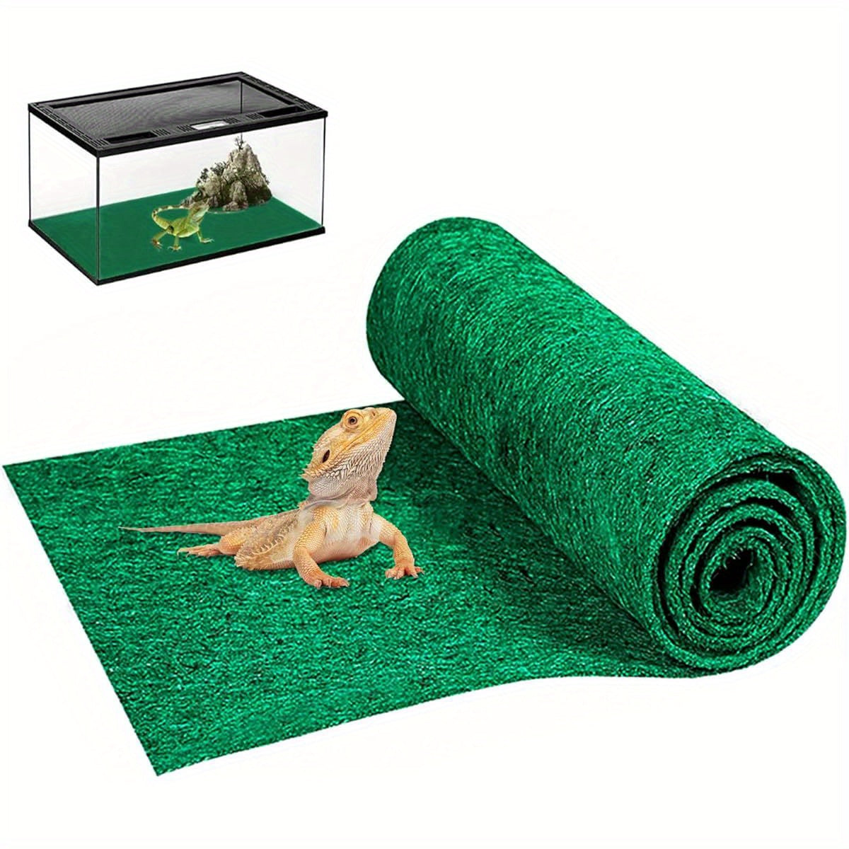 Large Reptile Carpet Liner for Terrarium Bedding and Accessories