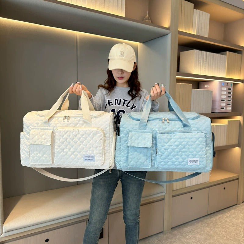 Luxury Travel Luggage Tote With Dry Wet Separation Pockets