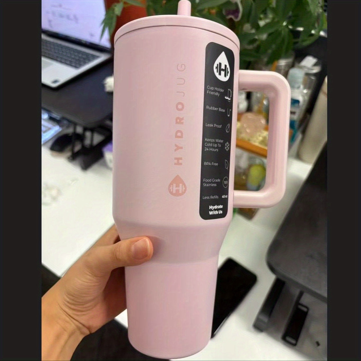 HydroJug Vacuum Insulated Stainless Steel Water Bottle Tumbler