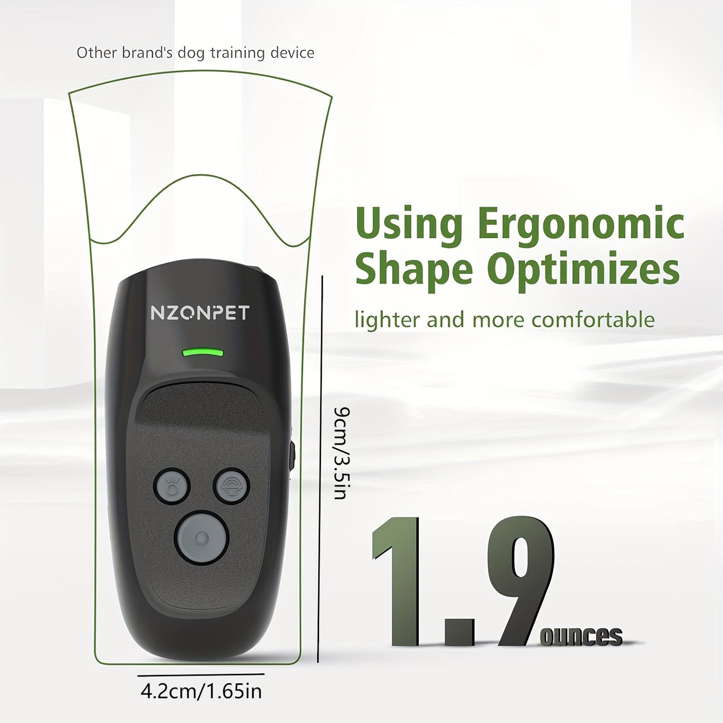 Ultrasonic Dog Trainer Anti Barking Device With Rechargeable Battery