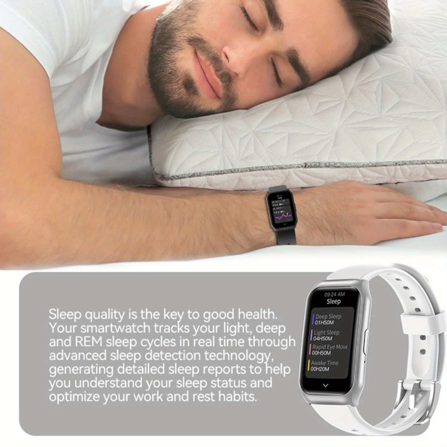 Stylish Women Smart Bracelet With Lift to Wake Screen