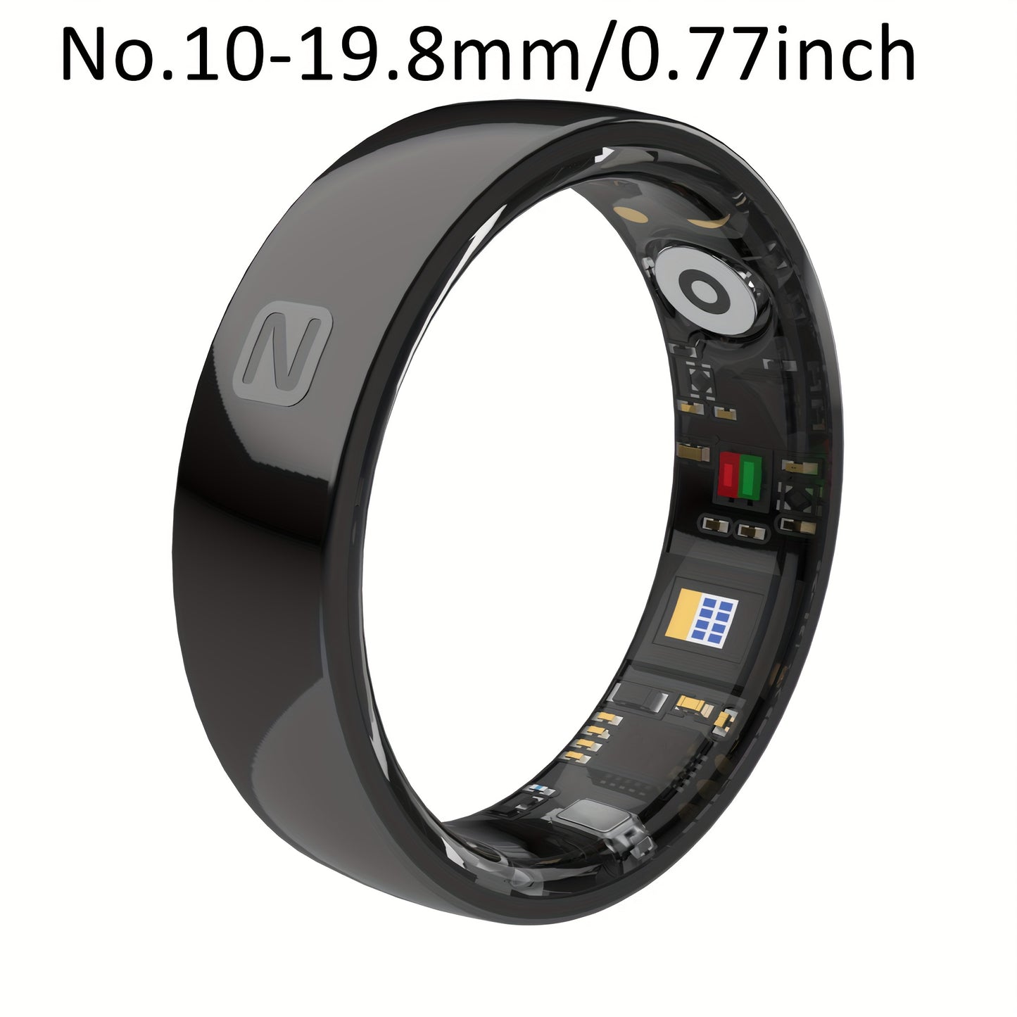 Smart Ring For Men And Women, Crystal Charging Case - Fitness And Sleep Tracker, Step Distance Calorie Monitoring, Multiple Exercise Modes, Magnetic Charging - Stylish Stainless Steel Design, IP68 Waterproof, Holiday Gift