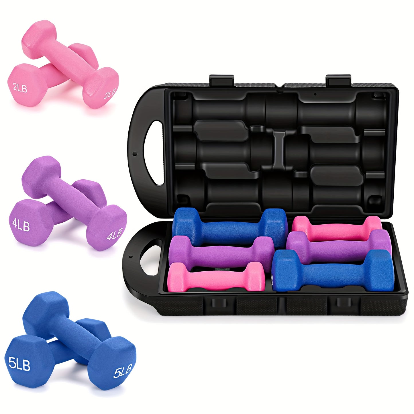 Adjustable Dumbbell Hand Weights Set in Gift Box
