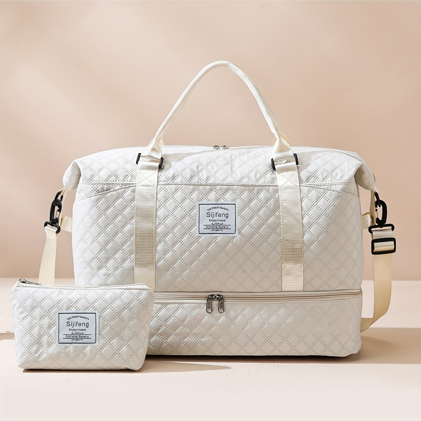 Women's Weekender Bag With Shoe Compartment Durable Duffle