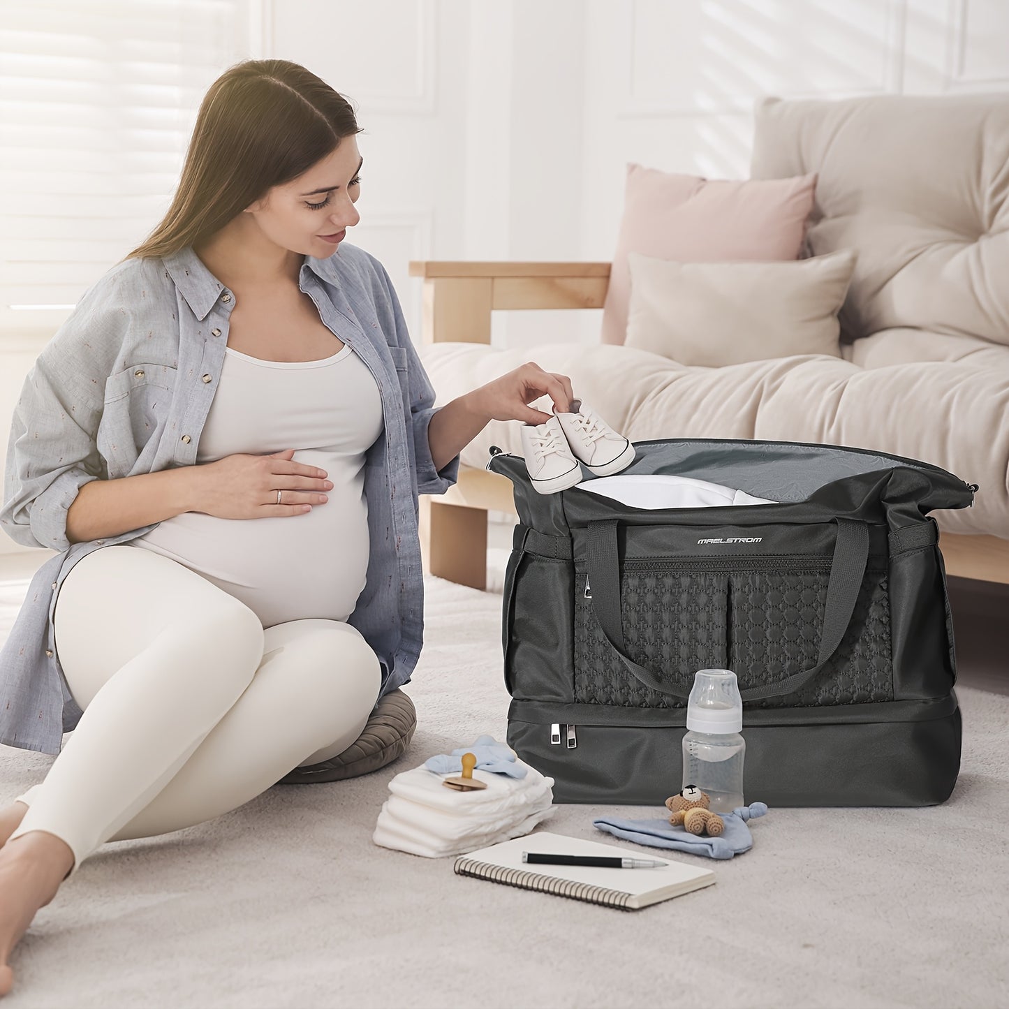 Maelstrom Gym Bag For Women With Shoes Compartment