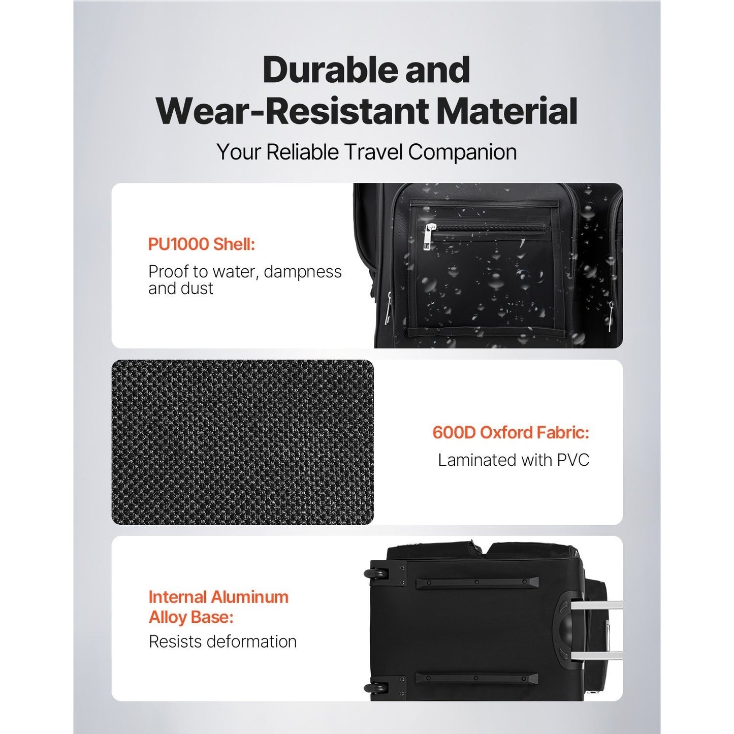 Versatile Rolling Dance Bag With Adjustable Garment Rack