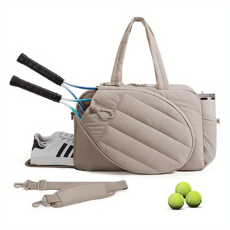 Unisex Sports Bag With Shoe Compartment And Wet Dry Pocket