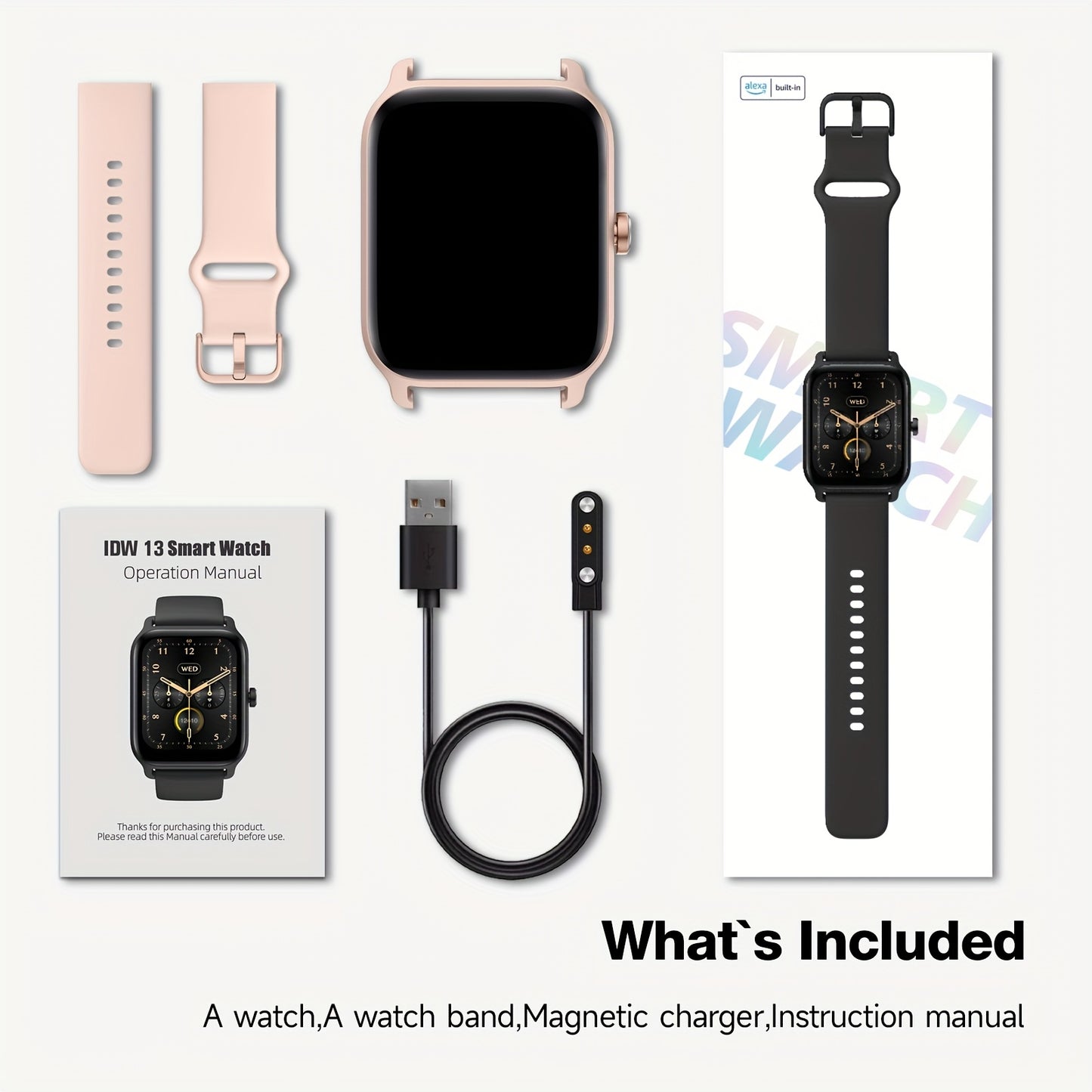 FAWEIO Smart Watch for Women with Fitness Tracker and Alexa