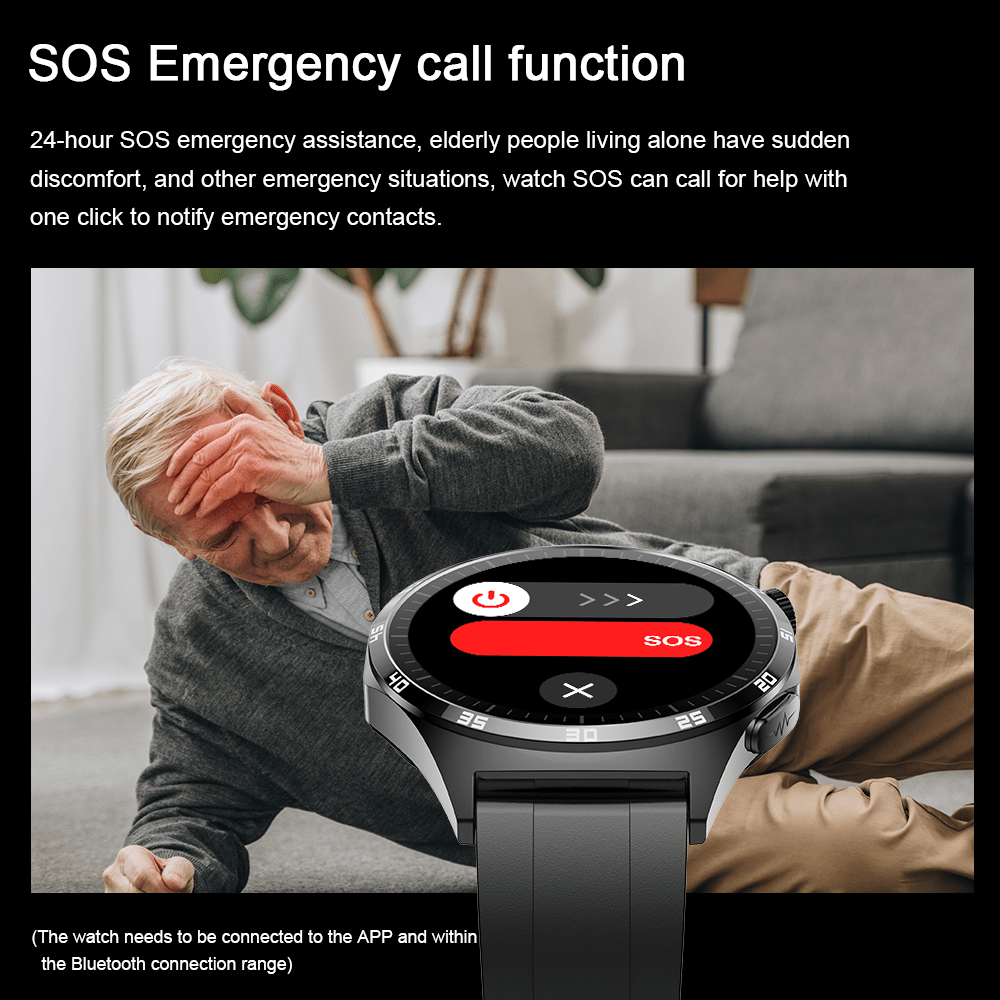 Marsyu Smartwatch Android IOS Compatible With Wireless Calls