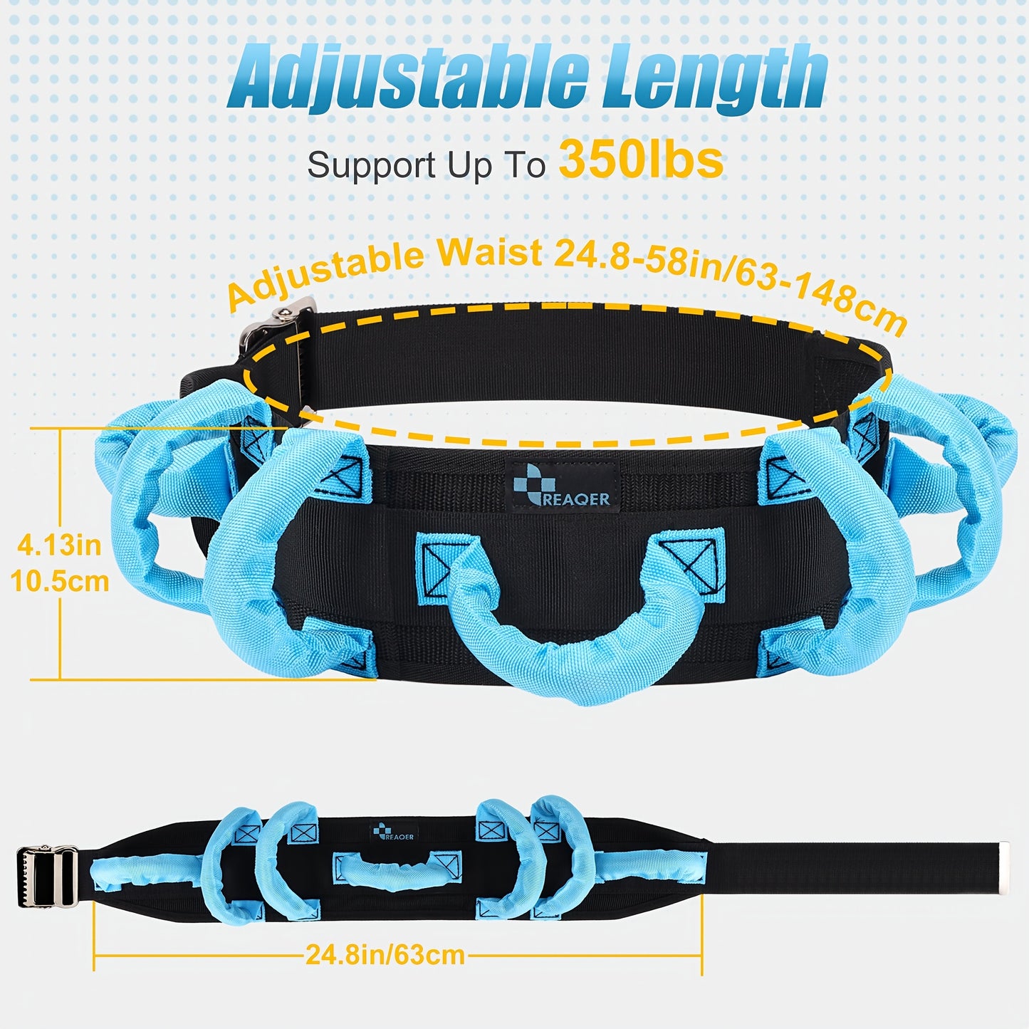 Adjustable Gait Belt for Elderly Transfer and Walking Assistance