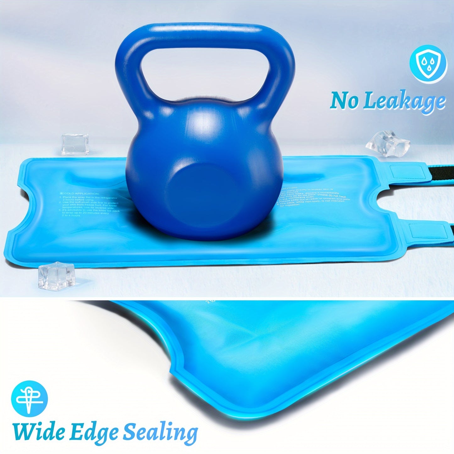 Extra Large Knee Ice Pack Wrap for Pain Relief