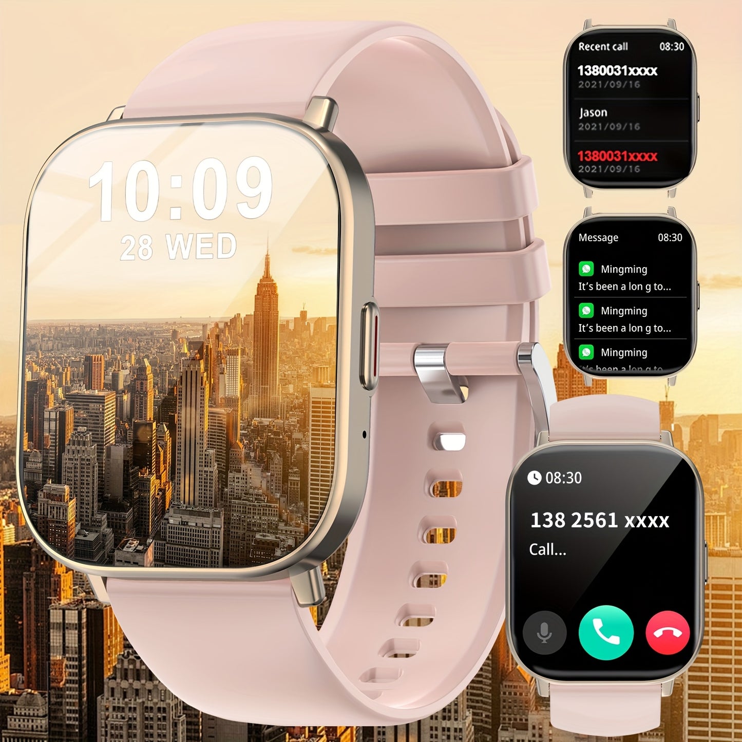 Smartwatch With Messaging And Calls And Sleep Monitoring