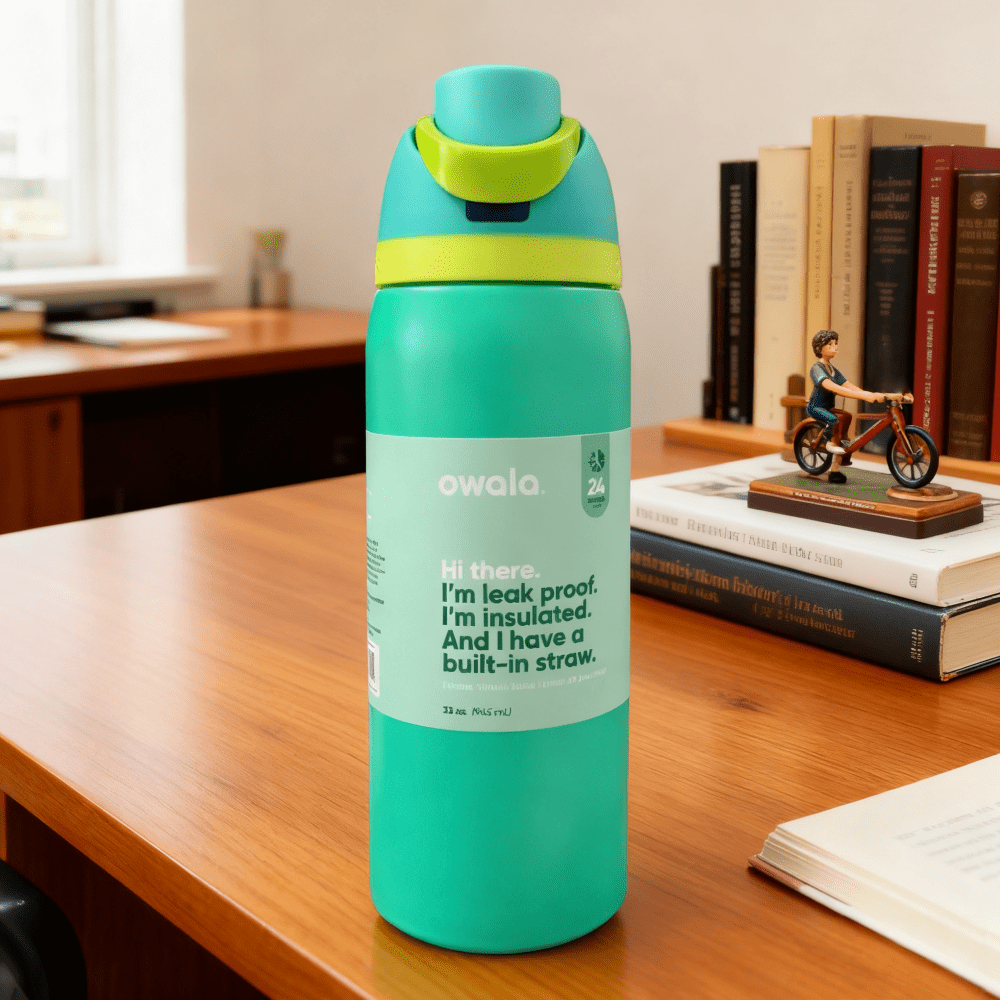 Stainless Steel Insulated Thermos With Built In Straw All Day