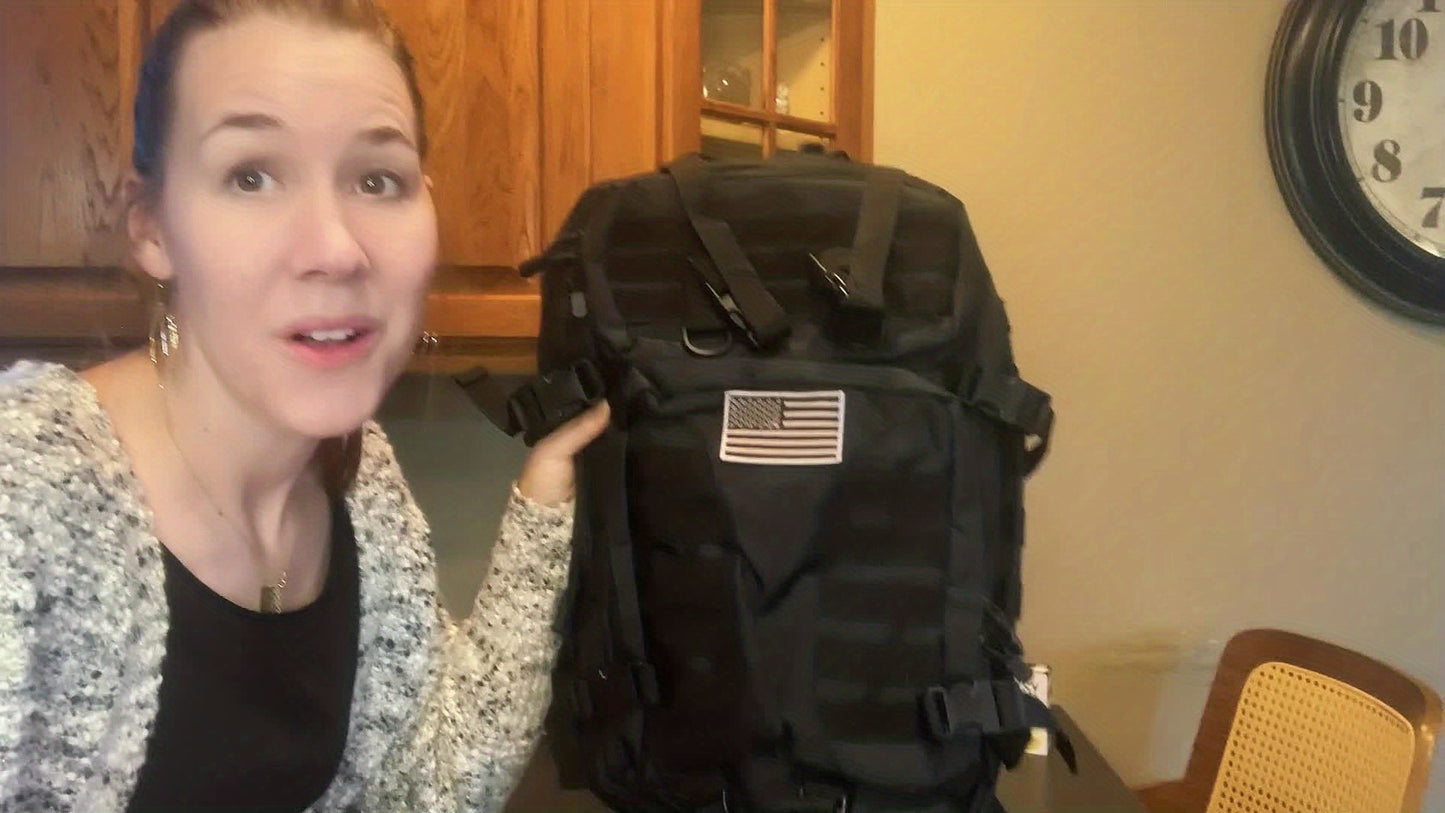 Heavy Duty Tactical Backpack With Laptop Compartment For Outdoor Travel