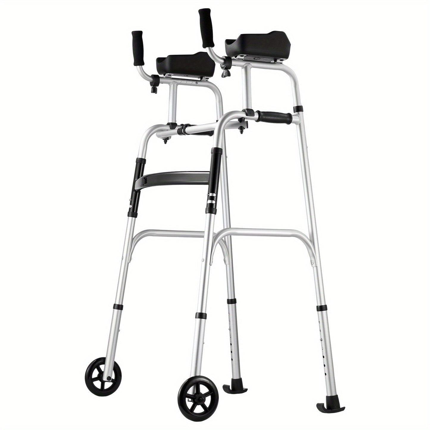 Happybuy 2 in 1 Folding Walker for Comfortable Mobility Assistance