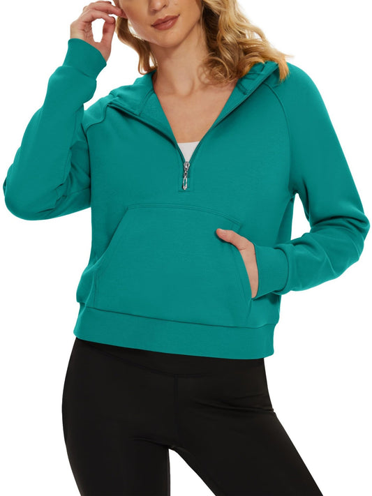 Womens Hooded Fleece Pullover Casual Athletic Hoodie for All Seasons
