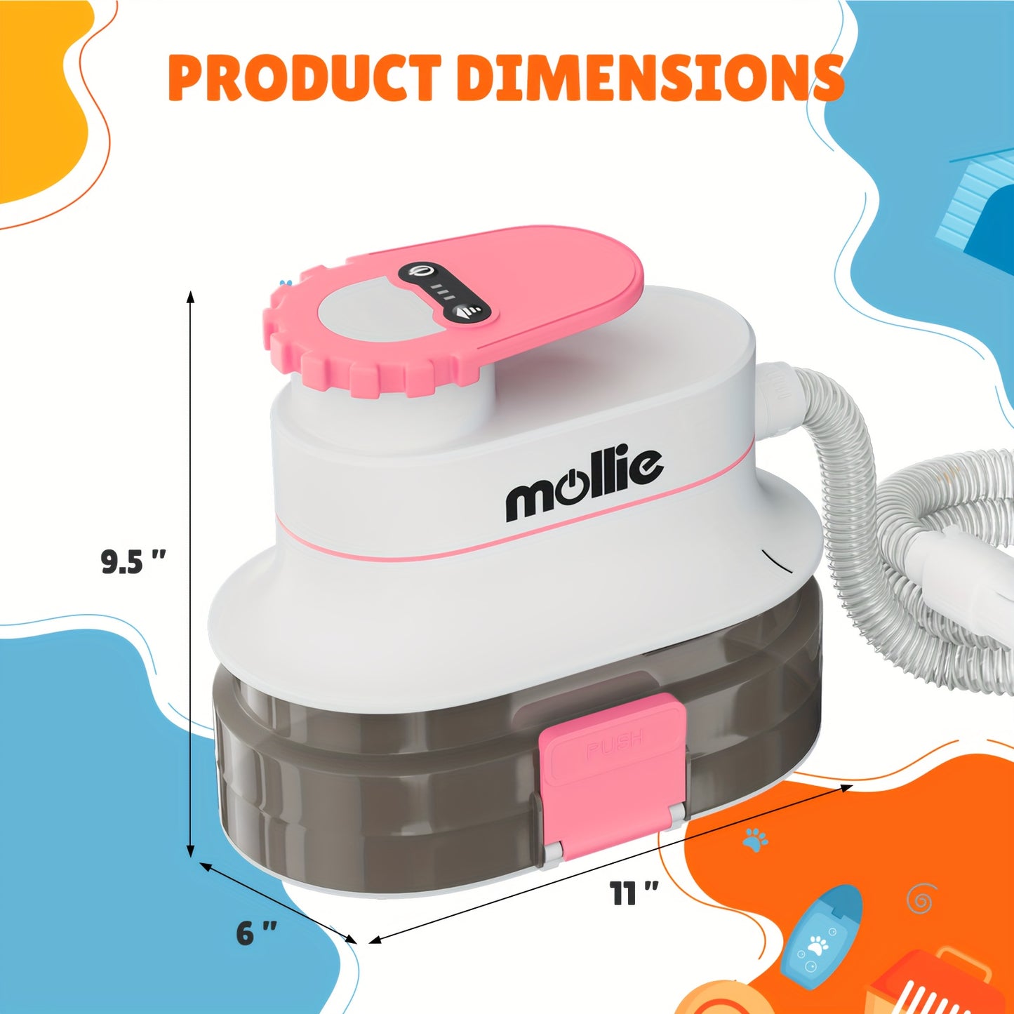 Dog Grooming Vacuum Kit with Blower and Grooming Tools